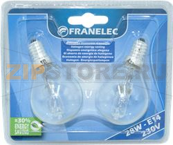 LAMPE ECO HALO 28W E14 2000H *2*BLISTER 