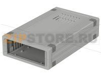 Корпус с вентиляционными шлицами в верхней и нижней части, 157.5x258.9x62.2 мм U 3 HP 9 Bopla UM 32609 L