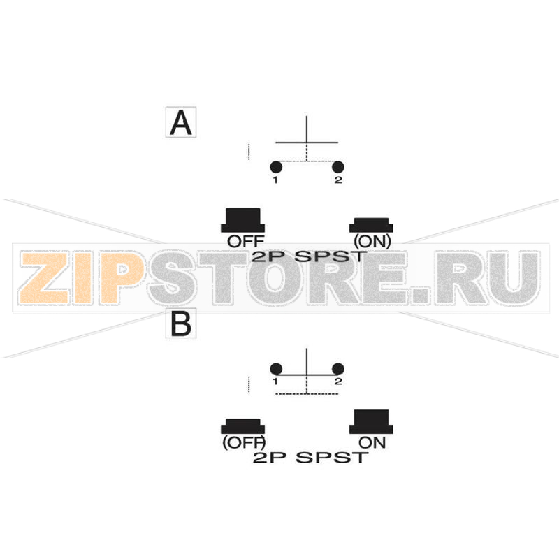 Кнопка 250 В/AC, 1.5 А, 1 x вкл/выкл, без фиксации, 1 шт SCI R13-24B1-05 GN 