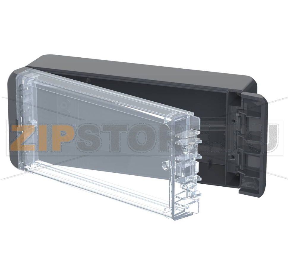 Корпус, 191x80x60 мм, поликарбонат UL 94 V0, прозрачная крышка Bopla B 180806 PC-V0-G 7024 
