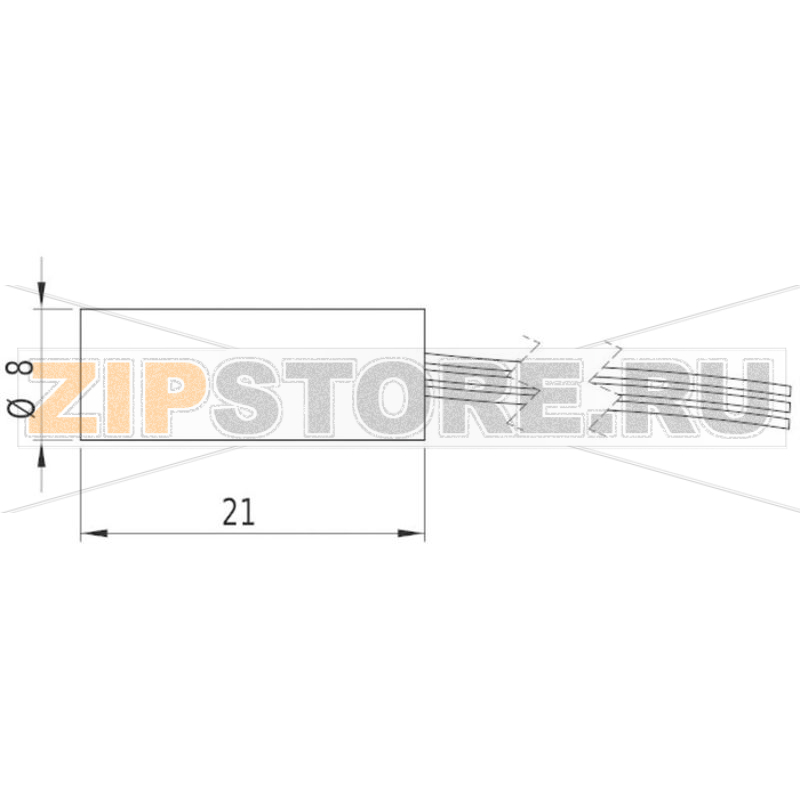 Модуль лазерный, красный, 1 МВт Picotronic DI650-1-3(8x21) 