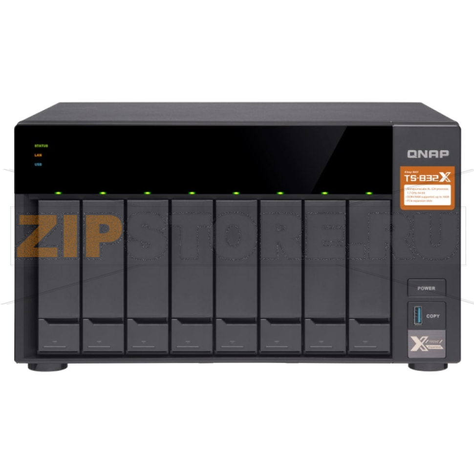 Накопитель сетевой QNAP TS-832X 