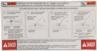 PLASTRON INSTRUCTION FERMETURE COUVERCLE