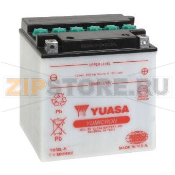 YUASA YB30L-B Мото аккумулятор Yuasa YB30L-B Напряжение АКБ: 12VЕмкость АКБ: 3Ah