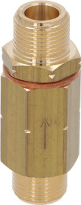 COMPLETE RETURN VALVE 3/8 M-M FINISHED 
