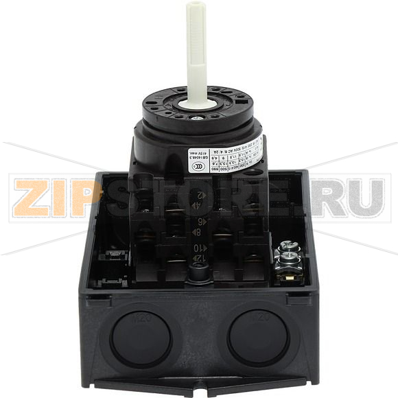 Выключатели главные, T0, 20 A, 3 модуля, 6-полюсн Eaton T0-3-8342/I1/SVB 