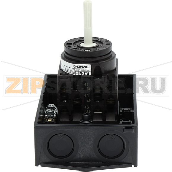 Выключатели главные, T0, 20 A, 3 модуля, 6-полюсн Eaton T0-3-8342/I1/SVB 