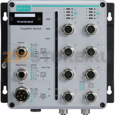 Коммутатор MOXA TN-5510A-8PoE-2GTXBP-WV-CT-T 