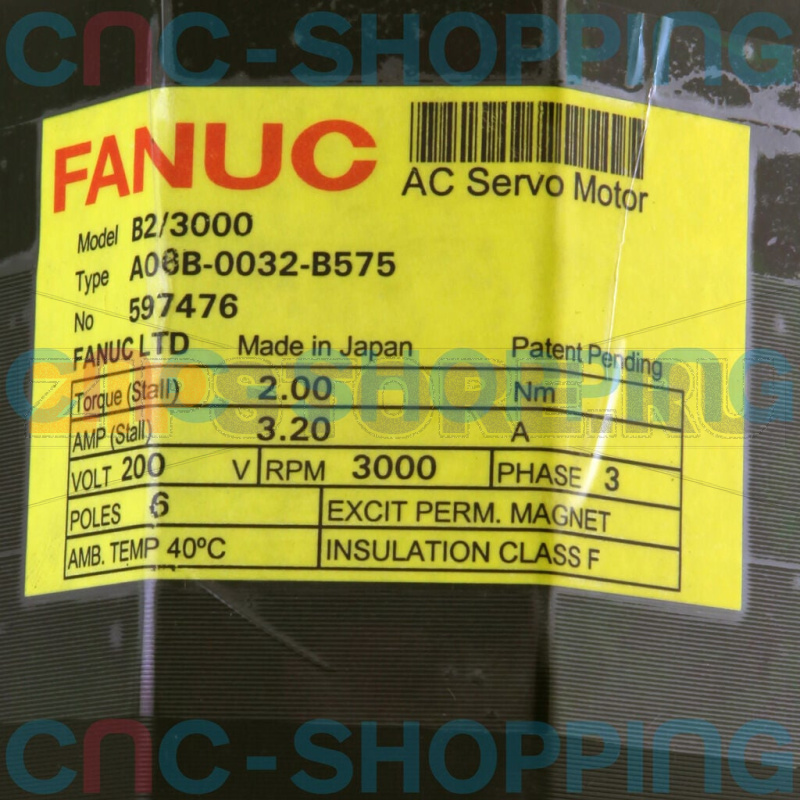 Серводвигатель с коническим валом Fanuc A06B-0032-B575 