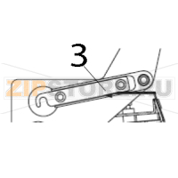 Kit locking lever RH Zebra 170PAX4