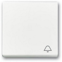 Клавиша выключателя c символом "Звонок", альпийский белый ABB 2CKA001751A3180