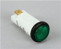 INDICATORE LUMINOSO, 125 VOLT, VERDE