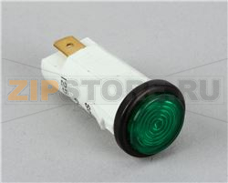 INDICATORE LUMINOSO, 125 VOLT, VERDE 