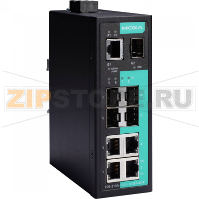 Коммутатор MOXA EDS-210A-1GTX-1GSFP-4SFP-T 