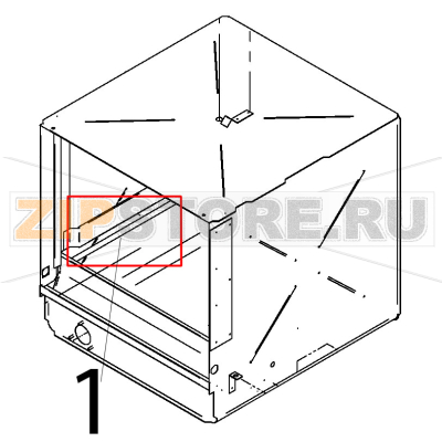 Rotaia scorrimento cesto 50x50 Teikos TS603 Rotaia scorrimento cesto 50x50 Teikos TS603Запчасть на деталировке под номером: 1