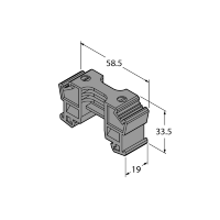 Power bridge connection terminal Turck E/ME TBUS NS35 BK