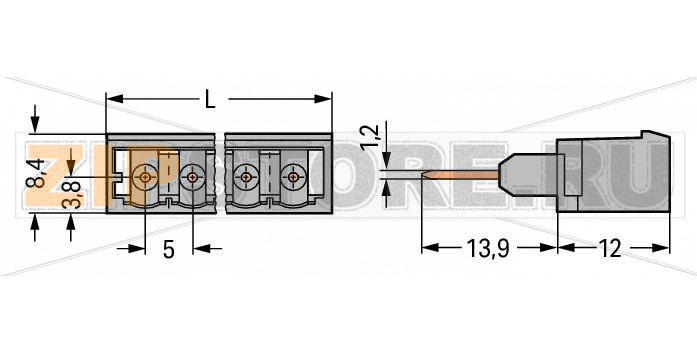 MCS MIDI Classic Вилка для клемм на рейку; 1.2 x 1.2 mm pins; прямые; Шаг контактов 5 мм; 16-пол.; серые Wago 231-176/003-000 Съемные соединители для клемм, монтируемых на рейку, оснащенные технологией CAGE CLAMP®Вилки с длинными контактными выводами подсоединяются к монтажным отверстиям клемм, монтируемых на DIN-рейку, серии 280.К контактам можно прикасаться при неподключенном соединителе, поэтому подача питания должна осуществляться через клемму (следите за номинальным напряжением!)Возможны варианты кодировки...