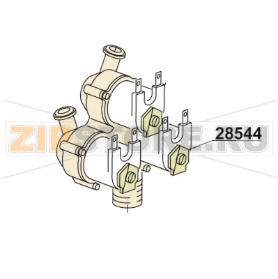 Elettrovalvola tripla DIHR DW014 Elettrovalvola tripla DIHR DW014Запчасть на деталировке под номером: 28544Название запчасти на итальянском языке: Elettrovalvola tripla DIHR DW014