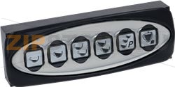 PUSH-BUTTON PANEL 6-BUTTON LIRA BLACK 