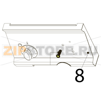 Cruscotto Tecnoinox PIN35E7 Cruscotto Tecnoinox PIN35E7Запчасть на деталировке под номером: 8