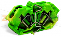 Проходные клеммы; 4 mm; Шаг контактов 7 мм; 1-пол.; CAGE CLAMP®; 4,00 mm; зеленые-желто Wago 826-160/000-016