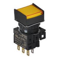 Выключатель кнопочный, Ø отверстия: 16 мм Autonics S16PRS-H3YC5