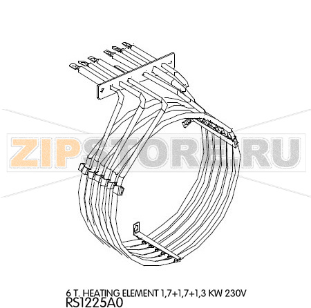 ТЭН 6 T. 1,7+1,7+1,3кВт, 230В Unox XVC 205 (4,7кВт) ТЭН 6 T. 1,7+1,7+1,3кВт, 230В Unox XVC 205 (4700Вт)Запчасть на деталировке под номером: 54Название запчасти на английском языке: 3/4 Fem. Union +Filter + Nonreturn valve Unox XVC 205