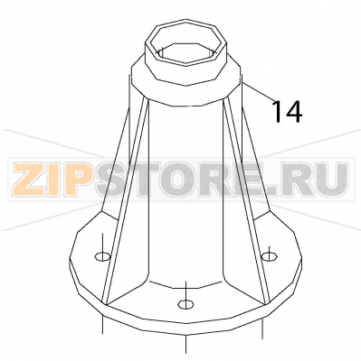 Lower distribution support Fagor AD-90 Lower distribution support Fagor AD-90Запчасть на деталировке под номером: 14Название запчасти Fagor на английском языке: Lower distribution support AD-90.
