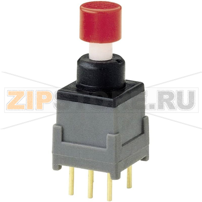Микропереключатель 28 В, 0.4 A, 1 x вкл/выкл, с фиксацией, 1 шт Marquardt 9077.0100 