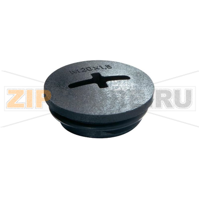 Заглушка винтовая, материал: полиамид, черная, 1 шт Wiska EVSG-ORD M12 RAL 9005 