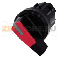 АКТУАТОР ПОВОРОТНОГО ПЕРЕКЛЮЧАТЕЛЯ С ВОЗМОЖНОСТЬЮ ПОДСВЕТКИ, 22MM, КРУГЛ., ПЛАСТИК, РУКОЯТКА ДЛИННАЯ ЧЁРНАЯ С КРАСНОЙ ВСТАВКОЙ, 2 КОММУТАЦИОННЫХ ПОЛОЖЕНИЯ: O-I, С ФИКСАЦИЕЙ, УГОЛ ПОВОРОТА РУКОЯТКИ 90 ГРАД.: 10:30Ч. /13:30Ч. Siemens 3SU1002-2CF20-0AA0