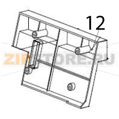 Control panel cover Hurakan HKN-ME709 Control panel cover Hurakan HKN-ME709Запчасть на деталировке под номером: 12
