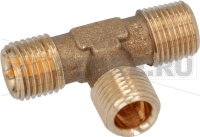 RACCORDO A T ø 1/8M NPT - BICONO ø 6