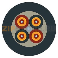 Кабель оптический одномод SM FO (4E9/125)  повыш прочности. Мин объем заказа 20м. Siemens 6XV1843-2R