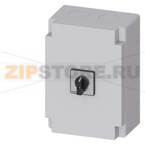 ПЕРЕКЛЮЧАТЕЛЬ 3 ПОЛЮСА IU=63, P/AC-23A ПРИ 400V=22KW 2 N-КЛЕММЫ КОРПУС ИЗ ИЗОЛЯЦИОННОГО МАТЕРИАЛА , IP65, ПЕРЕКЛЮЧАТЕЛЬ 1-0-2, НЕ ЗАПИРАЕМ. Siemens 3LD2566-7UB01 