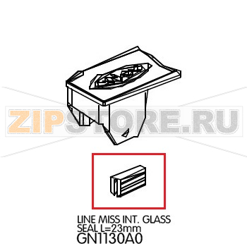 Line miss Int. Glass Seal L=23mm Unox XF 133 Line miss Int. Glass Seal L=23mm Unox XF 133Запчасть на деталировке под номером: 18Название запчасти на английском языке: Line miss Int. Glass Seal L=23mm Unox XF 133