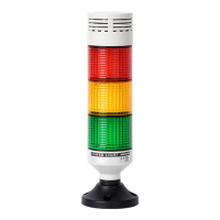 Колонна сигнальная, светодиодная, модульная, Ø: 56 мм Autonics PTE-DGZ-302-RYG