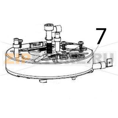 Heating tank Hurakan HKN-ME717 Heating tank Hurakan HKN-ME717Запчасть на деталировке под номером: 7