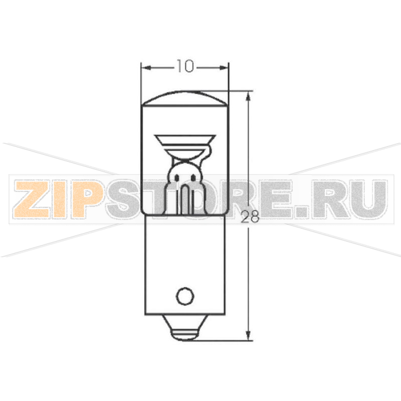 Лампа газоразрядная 115 В, цоколь: BA9s, прозрачная, 1 шт Barthelme 00022030 
