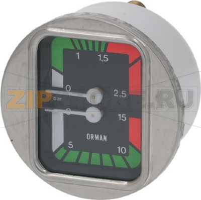 МАНОМЕТР С ДВОЙНОЙ ШКАЛОЙ Ø 63 ММ 