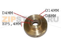 GUIDE PROTECTEUR MANETTE RONDELLE BRONZE