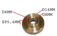 GUIDE PROTECTEUR MANETTE RONDELLE BRONZE