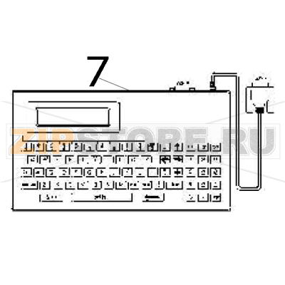 KU-007 Plus, programmable keyboard unit TSC TDP-324 KU-007 Plus, programmable keyboard unit TSC TDP-324Запчасть на деталировке под номером: 7