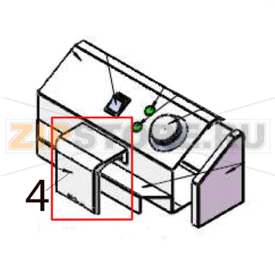 Heating tube guard Hurakan HKN-EF16 Heating tube guard Hurakan HKN-EF16Запчасть на деталировке под номером: 4