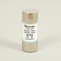 Вставка плавкая 80 А, gG, 22x58 мм Sinvel SV2258-80