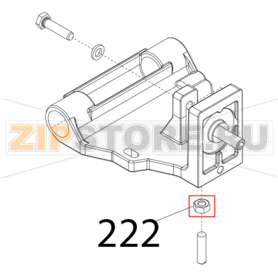 Dado es. DIN934, M6 Sirman Mirra 250 C Dado es. DIN934, M6 Sirman Mirra 250 CЗапчасть на деталировке под номером: 222