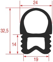 GASKET FOR OVEN DOOR 1460x712 mm