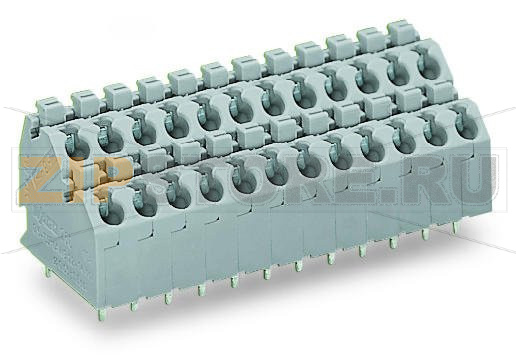 Двухуровневая клемма на печатную плату; нажимная кнопка; 1,5; Шаг ...