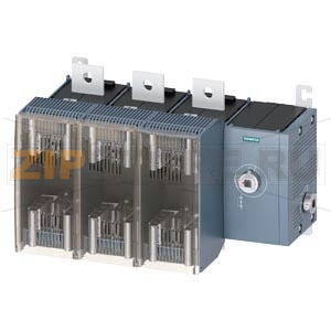 ПРЕДОХРАНИТЕЛЬНЫЙ ВЫКЛЮЧАТЕЛЬ-РАЗЪЕДИНИТЕЛЬ 800A, ТИПОРАЗМЕР 5, 3-ПОЛ FOR LV HRC ПРЕДОХРАНИТЕЛЬ ТИПОРАЗМЕР 2 И 3 БОКОВОЕ УПРАВЛЕНИЕ СПРАВА БАЗОВЫЙ БЛОК БЕЗ РУЧКИ ПЛОСКИЕ КЛЕММЫ Siemens 3KF5380-4RF11 