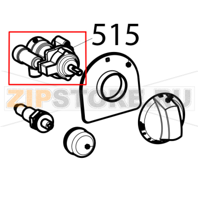 Oven thermostatic gas cock Tecnoinox PF105GG7 Oven thermostatic gas cock Tecnoinox PF105GG7Запчасть на деталировке под номером: 515
